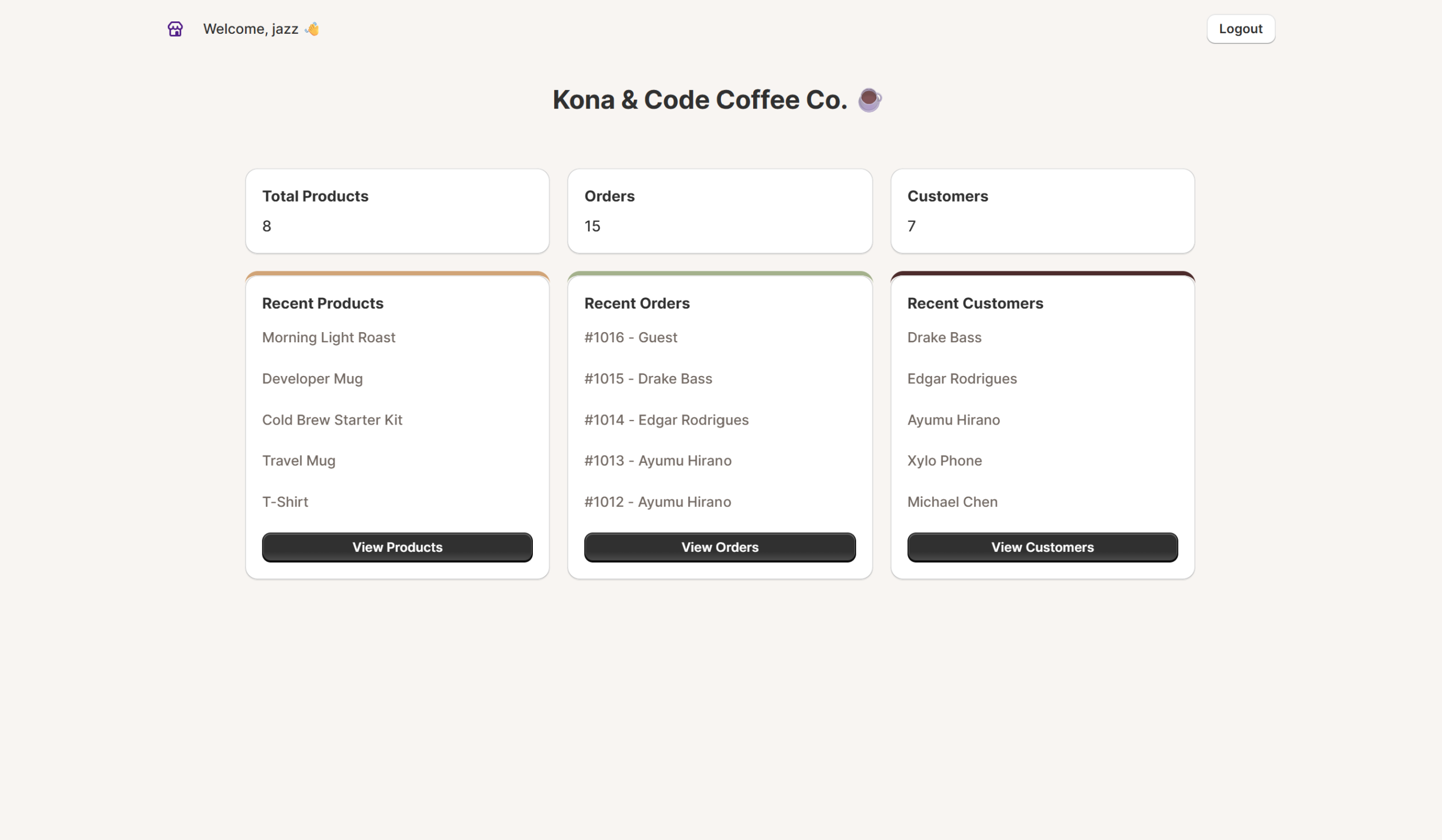 shopify order dashboard