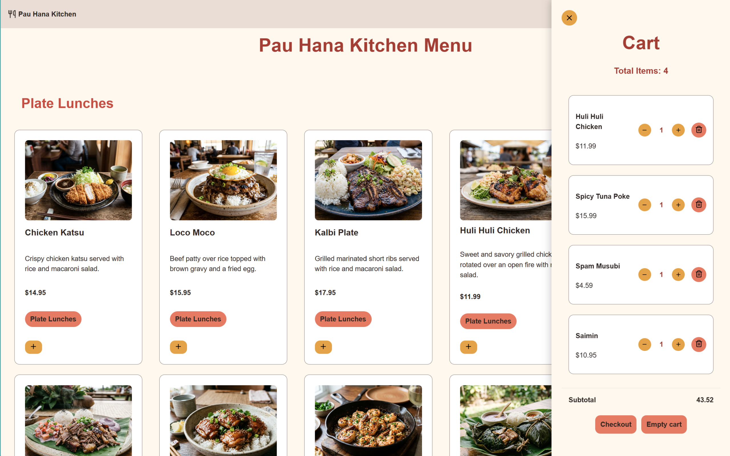 pau hana kitchen